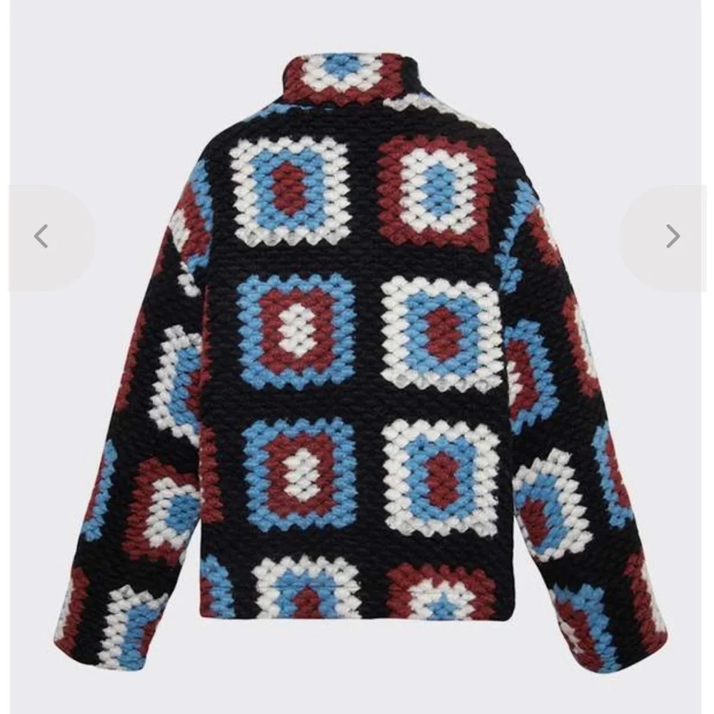 Damson Madder Agnes Crochet Half Zip Pullover Size 4 - Picture 4 of 13